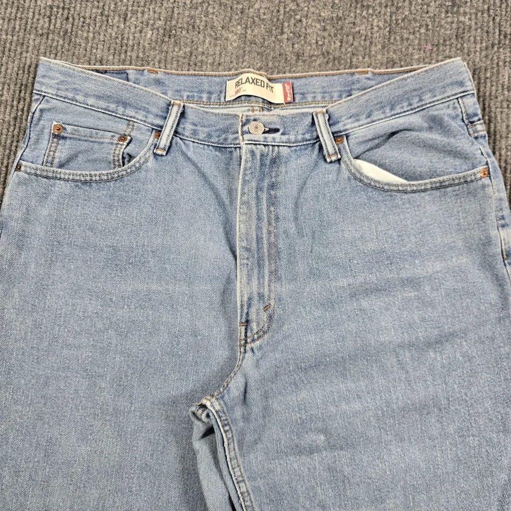 VTG Levi's 550 Jeans Mens 40x34 Blue Light Wash Relaxed Fit Tapered Y2K 38x32